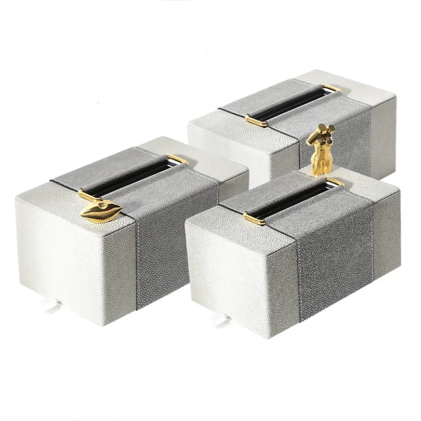 Bamboo Photo Frame - Leather Tabletop Accessories Leather Tissue Box