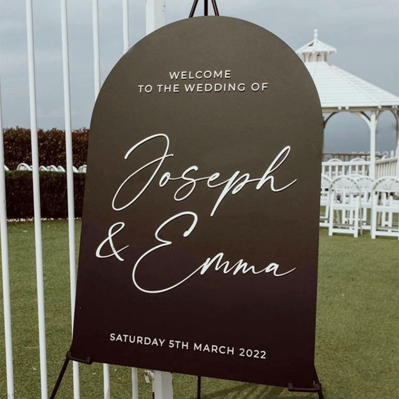 Home Decor Indonesia - Wedding Welcome Sign Stickers French Style