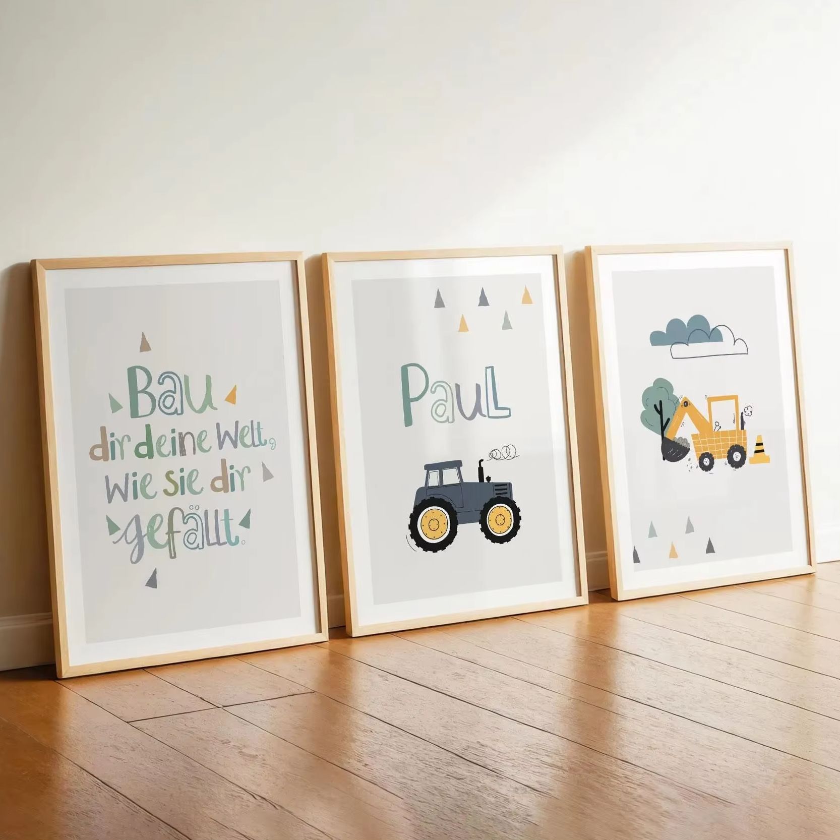 3pcs/set Cartoon Excavator Tra - огляд і ціна Home Decor Theme