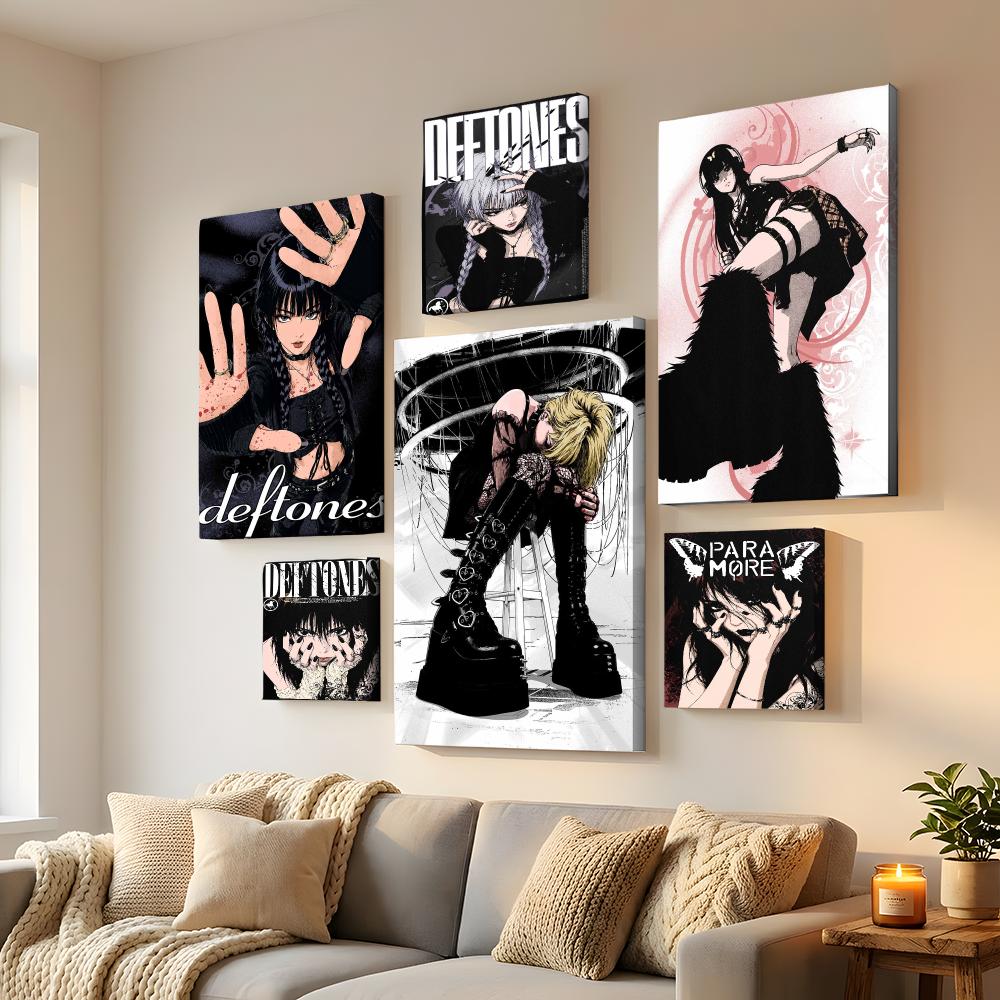 Y2K Gothic Anime Rock Girl Fra - огляд і ціна Home Decor Y2K