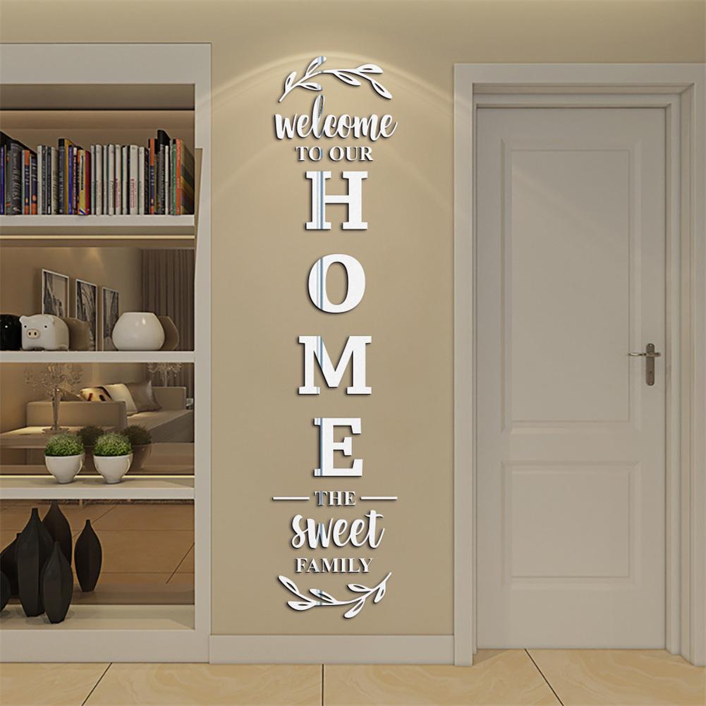 English Letters 3D Mirror Wall - огляд і ціна Home Decor Y2K
