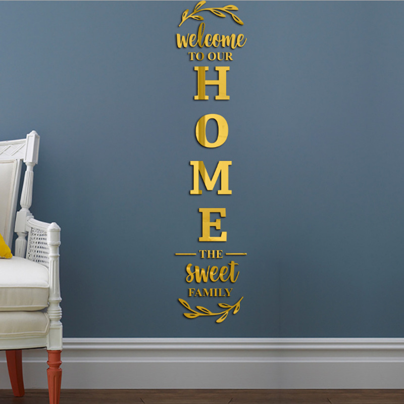 English Letters 3D Mirror Wall - огляд і ціна Home Decor Y2K