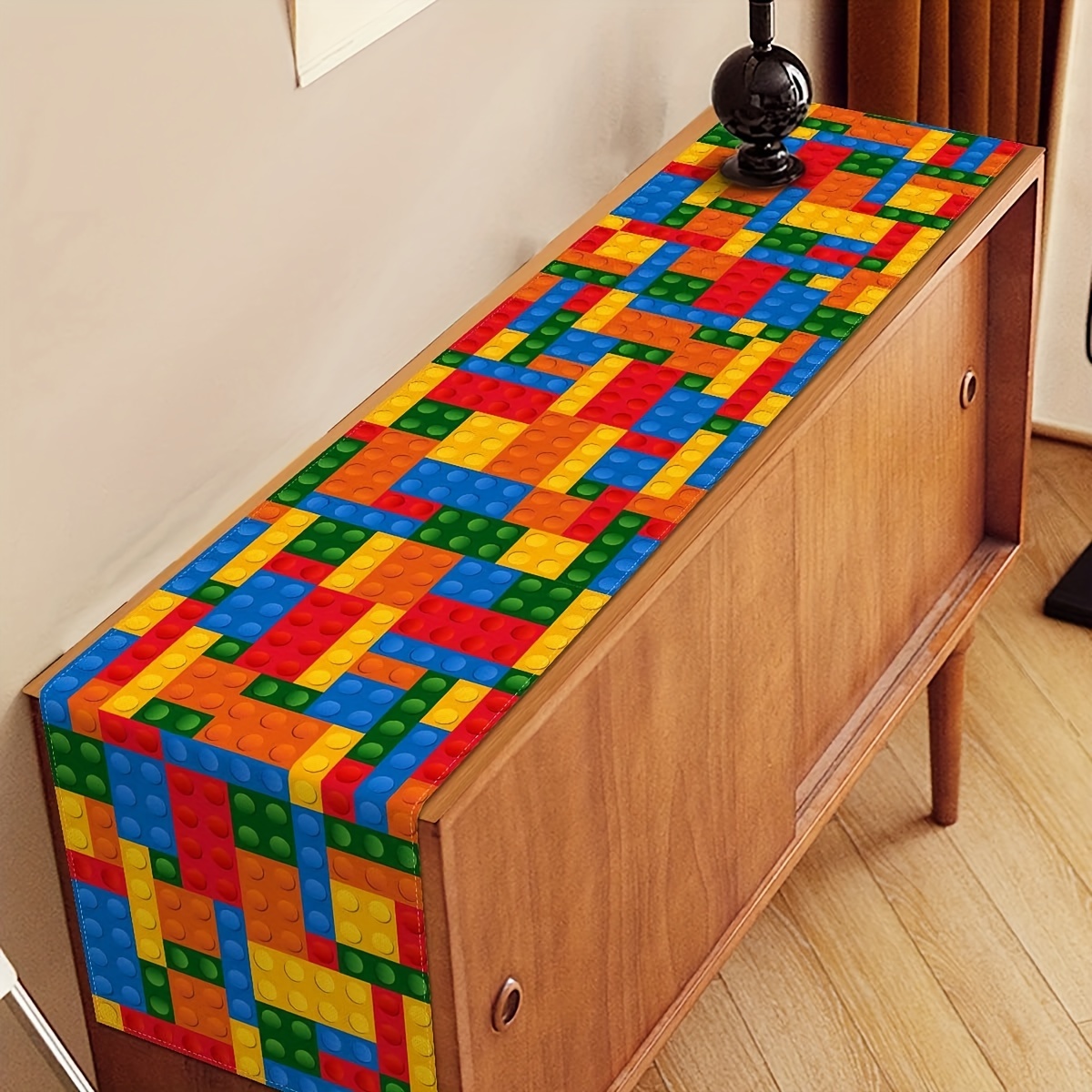 Colorful Building Blocks Table - огляд і ціна Linen Table Runner
