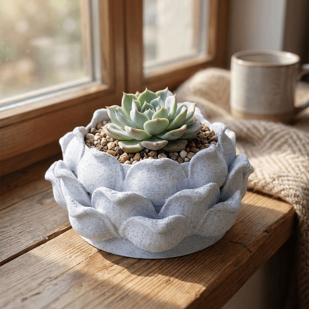 Lotus Shaped Succulent Plant P - огляд і ціна Rattan Plant Basket